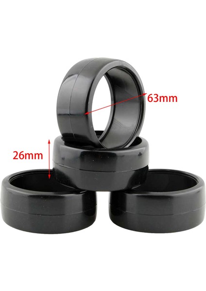 4 Parça 1/10 Rc Drifts Tekerlekleri Lastikler Için 63MM Hsp TT01 TT02 Sürüklenir Araba A (Yurt Dışından) fırsatları