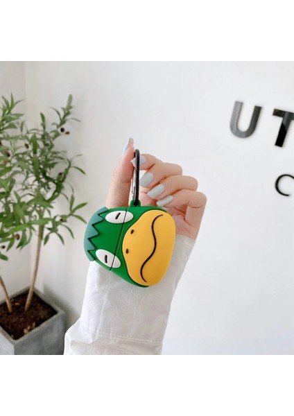 Airpods 1-2 Uyumlu Kılıf Dino Yeşil