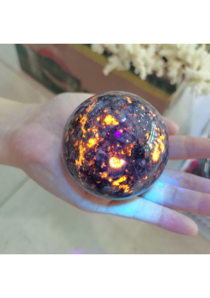 Kristal Top Çakra Enerji Parlayan Gem Alev Taş Topu Akvaryum Için Doğal (Yurt Dışından) indirimleri
