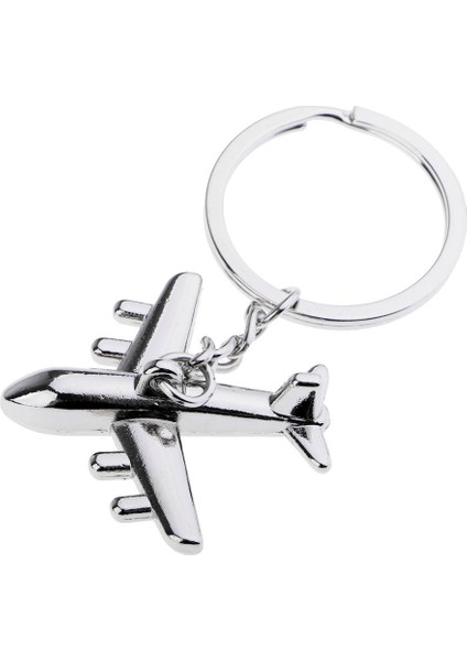 Cilalı Gümüş Uçak Uçak Anahtarlık Düzlem Model Metal Charms Anahtarlık (Yurt Dışından) fiyatları