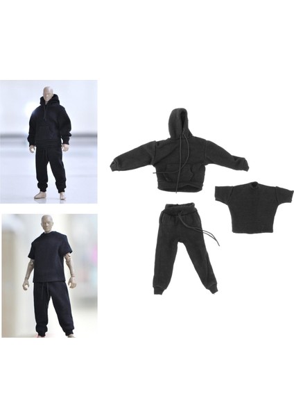 3 Adet / Takım 1: 6 Ölçekli Mans Sweatshirt Kıyafet Bbı Ht Ph 12 '' Aksiyon Figürleri Için (Yurt Dışından)
