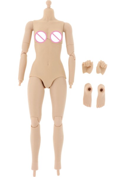 1/6 Ölçekli Kadın Esnek Şekil Vücut 12 '' Kadın Bebek Modeli Oyuncak Buğday Küçük Büstü (Yurt Dışından)