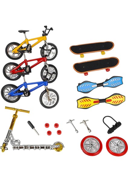 Parmak Oyuncaklar Set 1:18 Aksesuarları Ile Kaykay Bisiklet Scooter Salıncak Kurulu (Yurt Dışından) fırsatları