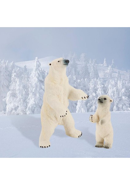 Simülasyon Arctic Hayvan Figürleri Kutup Ayısı Figürinler Sınıfları Ödüller Anne ve Bebek (Yurt Dışından)