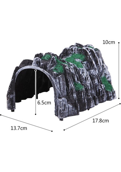Dıy Model Tren 1:87 Runcary Tünel Parça Bahçe Figürinler Aksesuarları Oyuncak (Yurt Dışından) modelleri