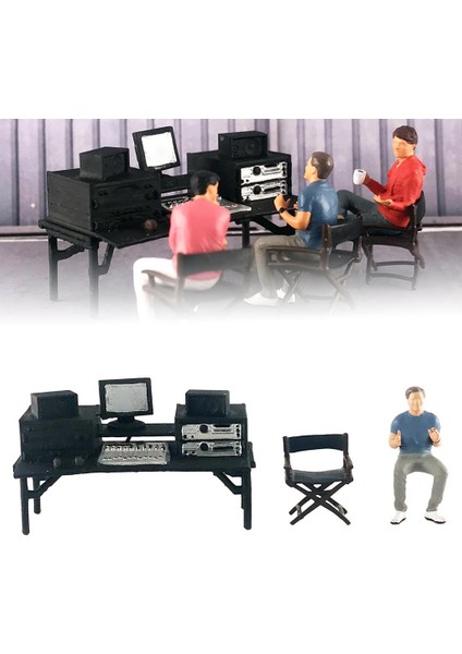 3x 1:64 1/64 Boyalı Şekil Insanlar Direktör Stüdyo Model Süsleme Xmas Gri (Yurt Dışından) fırsatları