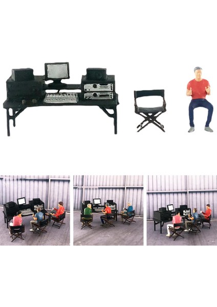 3x 1:64 1/64 Boyalı Şekil Insanlar Direktör Studio Model Süsleme Xmas Turuncu (Yurt Dışından) fiyatları