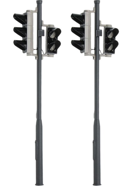 2x Model Trafik Işık Kırmızı / Yeşil ve Kırmızı / Sarı / Yeşil Demiryolu Düzeni Için 1:43 (Yurt Dışından)