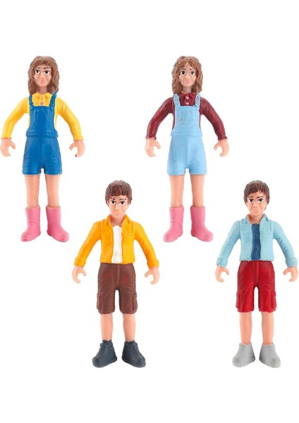 Moda Minyatür 1/25 Diorama Rakamlar Action Figure Model Ekran Için 4 Adet Şekil Model (Yurt Dışından)