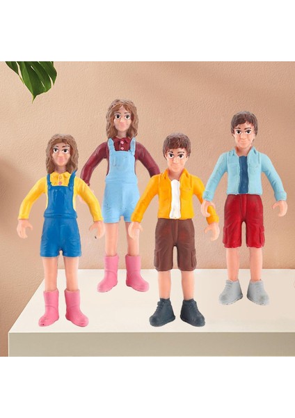 Moda Minyatür 1/25 Diorama Rakamlar Action Figure Model Ekran Için 4 Adet Şekil Model (Yurt Dışından)