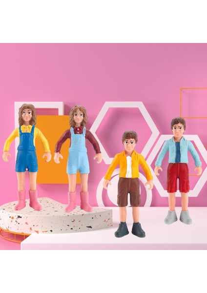 Moda Minyatür 1/25 Diorama Rakamlar Action Figure Model Ekran Için 4 Adet Şekil Model (Yurt Dışından)
