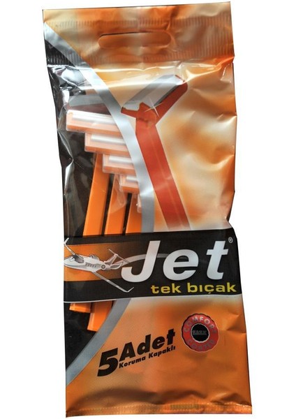 Jet Nostaljik Tek Bıçaklı 5 Adet Kullan At Tıraş Bıçağı