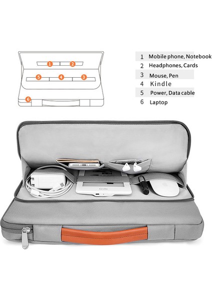 El Laptop Çantası Kılıf Notebook Kol Kılıfı Aksesuarları-Siyah-13-14'' fırsatları