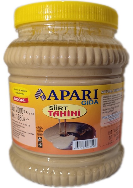 Siirt Tahin Doğal 1880 gr