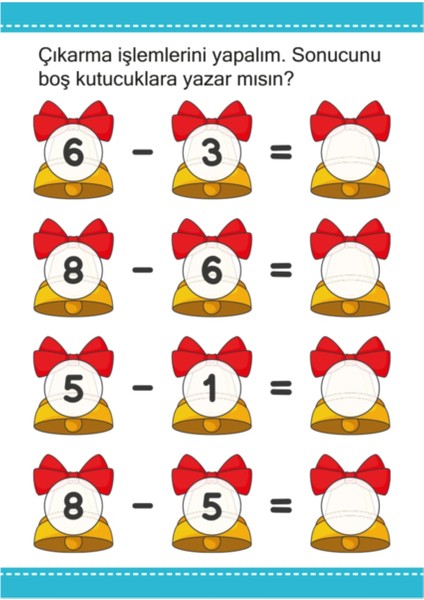 5 - 6 Yaş Okul Öncesi Matematik Çalışmaları Seti 5 Kitap (Ciltli) fiyatları
