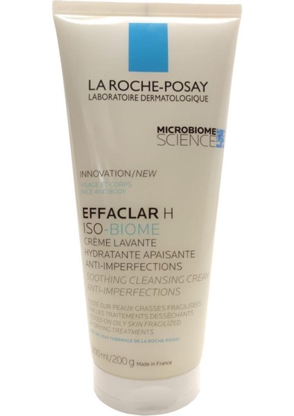 La Roche-Posay Effaclar H Isobiome Lavante Temizleyici Krem 200 ml