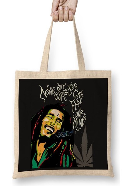 Bob Marley Frase Bez Çanta Uzun Saplı