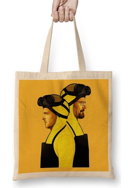 Breaking Bad Yellow Bez Çanta Uzun Saplı
