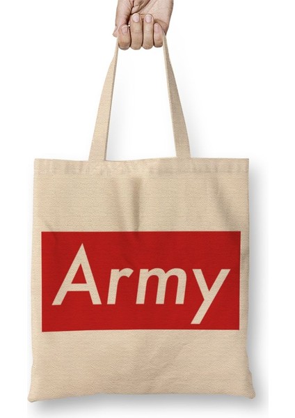 Bts Army Supreme Bez Çanta Uzun Saplı