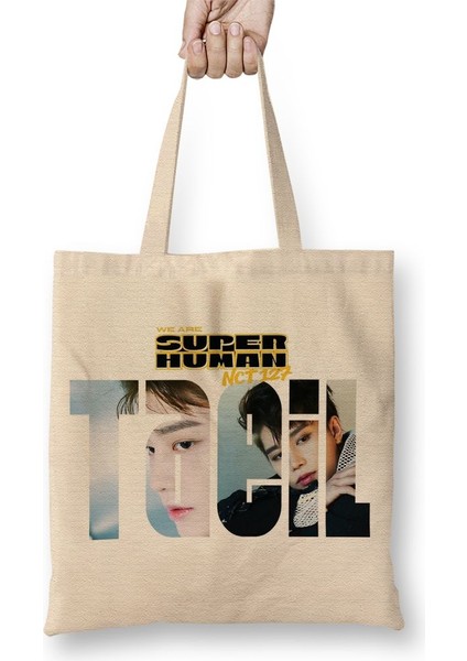 Nct 127 Taeil Superhuman Bez Çanta Uzun Saplı
