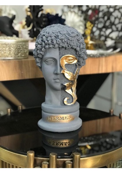 Dekoratif Büyük Boy Hermes Yapraklı Biblo