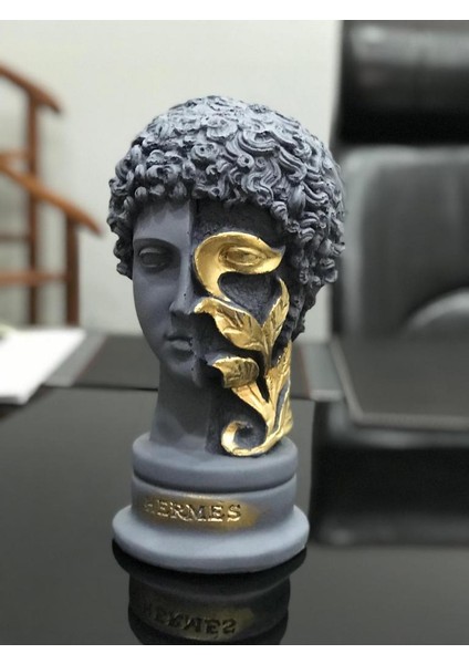 Dekoratif Büyük Boy Hermes Yapraklı Biblo