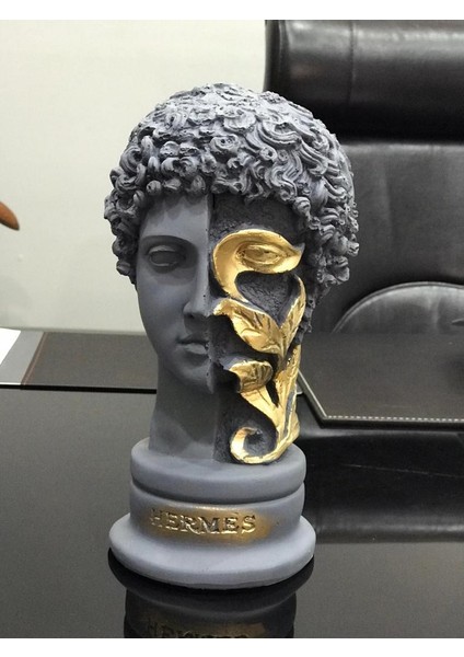 Dekoratif Büyük Boy Hermes Yapraklı Biblo