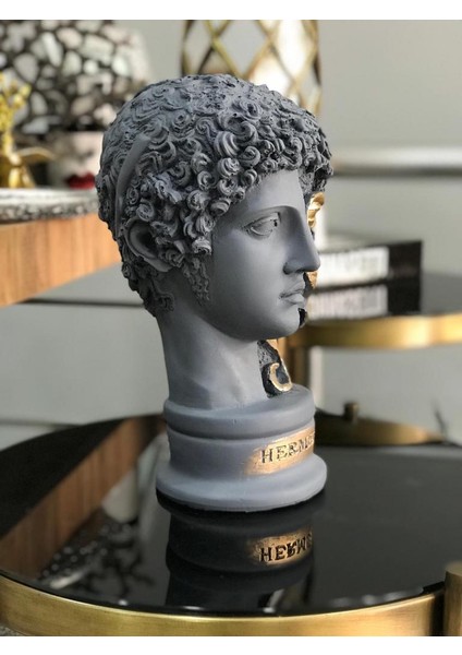 Dekoratif Büyük Boy Hermes Yapraklı Biblo