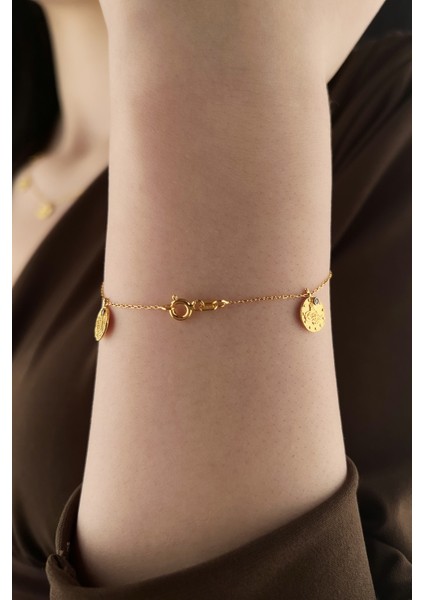 14 Ayar Altın Reşat Görünümlü Bileklik fiyatları