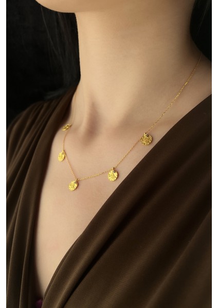 14 Ayar Altın Reşat Görünümlü Kolye