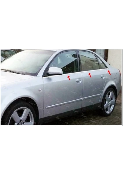 Ebal Oto Audi A4 Krom Cam Çıtası 6 Prç. 2000-2008 Arası P. Çelik