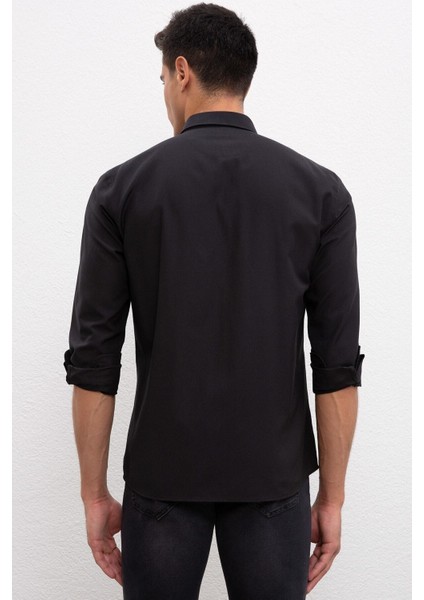 Erkek Siyah Slim Fit Gömlek modelleri