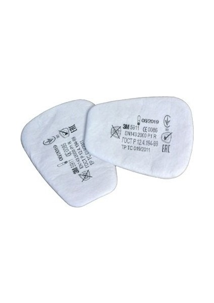 5911 P1 Toz ve Sis Maske Filtresi Pedi (1 Takım)