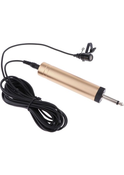 Amplifikatör Mikseri Için Lavalier Yaka Mikrofonu 6.5mm Çıkış Fişi (Yurt Dışından)