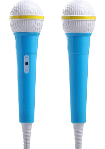 Mikrofon Renkli Aksesuarlar Çocuklar Karaoke Prop Mic Fantezi Elbise Mavi (Yurt Dışından) modelleri