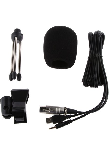 Bilgisayar USB Stüdyosu Kondenser Mikrofon Ses Kaydı (Yurt Dışından)