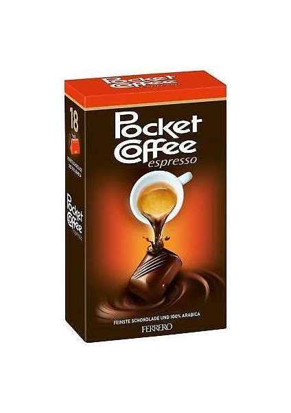 Pocket Coffee Espresso 18PCS 225 gr