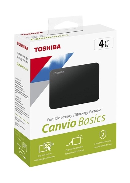 2.5 4TB Canvio Basics HDTB440EK3CA Siyah