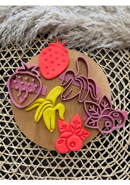 Meyve Seti 3'lü Kurabiye Kalıbı