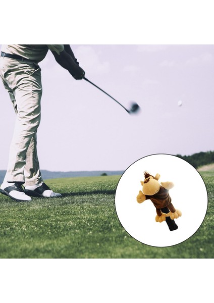 Golf Kulübü Headcover Ahşap Sürücü Kafası Kapak Değiştirme Açık Spor Maymun(Yurt Dışından)