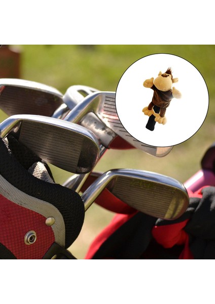 Golf Kulübü Headcover Ahşap Sürücü Kafası Kapak Değiştirme Açık Spor Maymun(Yurt Dışından)