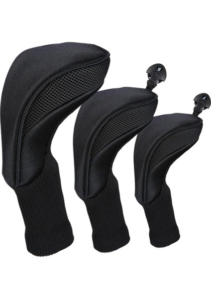 3 Pack Golf 460CC Sürücü Ahşap Kafa Uzun Boyunlu ve Değiştirilebilir Siyah ile Kapakları indirimleri