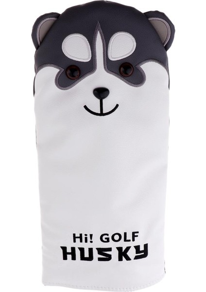 Golf Kafa Kapakları Başlık Sürücüsü Fairway Ahşap Kapakları Köpek Deseni No.1 ile Ayarla