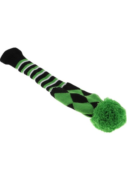Yeşil Golf Sürücüleri Headcover Club Yumuşak Çorap Golf Kafa Kapak Pom Pom 1 Adet Yeşil Rhombus fiyatları