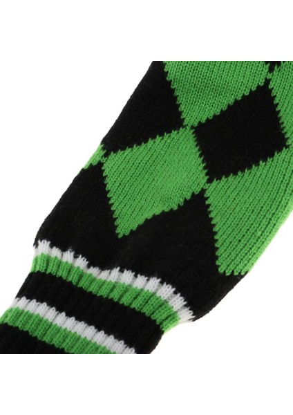 Yeşil Golf Sürücüleri Headcover Club Yumuşak Çorap Golf Kafa Kapak Pom Pom 1 Adet Yeşil Rhombus modelleri