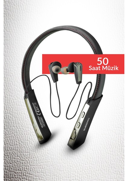Kablosuz Bluetooth Kulaklık Wıreless Stereo - Boyun Askılı Deri Sporcu Kulaklığı Super Bass EP99