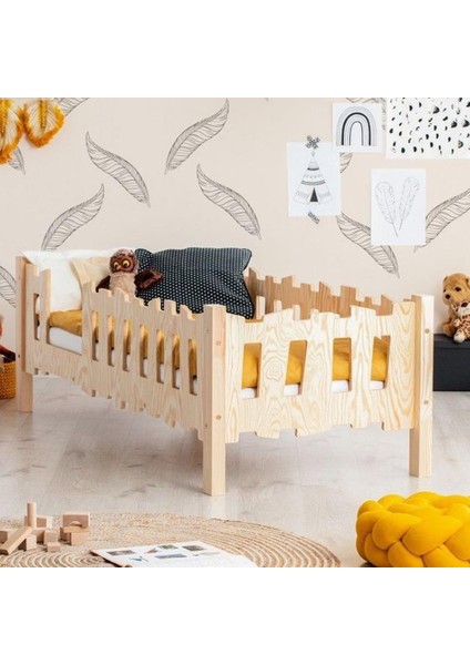 Çam Yatak Montessori Bebek ve Çocuk Karyolası Jüpiter