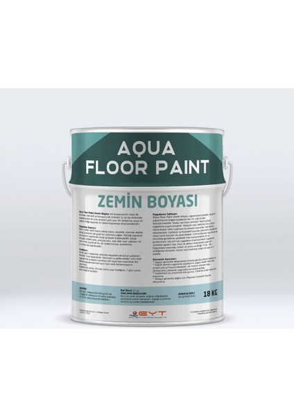 Aqua Floor Paint Zemin Boyası
