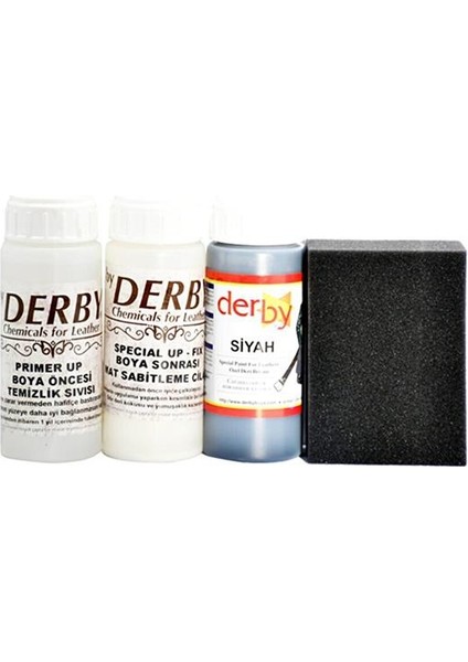 Deri Boyası 4'lü Set Mont Deri Direksiyon Koltuk 100 ml