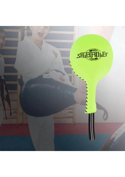 Boks Mitt Eğitim Hedef Punch Pad Eldiven Odak Mma Karate Savaş Yeşil indirimleri